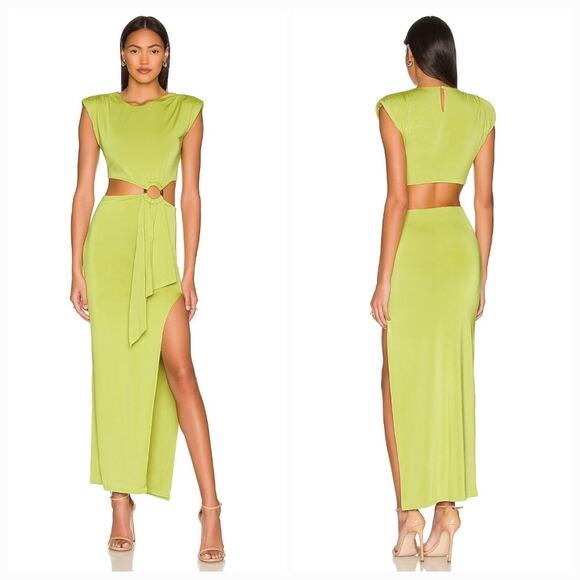 Lovers and Friends Encore Dress in Chartreuse Green XS - Picture 1 of 10